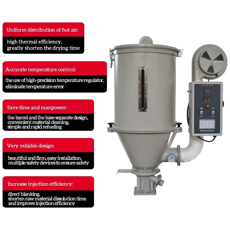15kg Hopper Plastic Dryer Pellet Dehumidifier Plastic Injection Drying Machine