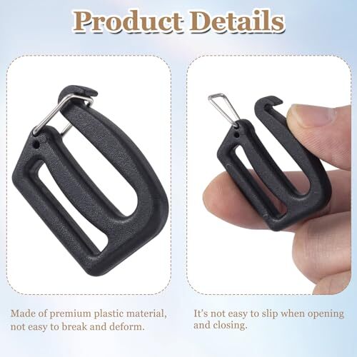 12Pcs 25mm/1inch G Hook Webbing Connecting Buckles Adjustable Plastic Tri