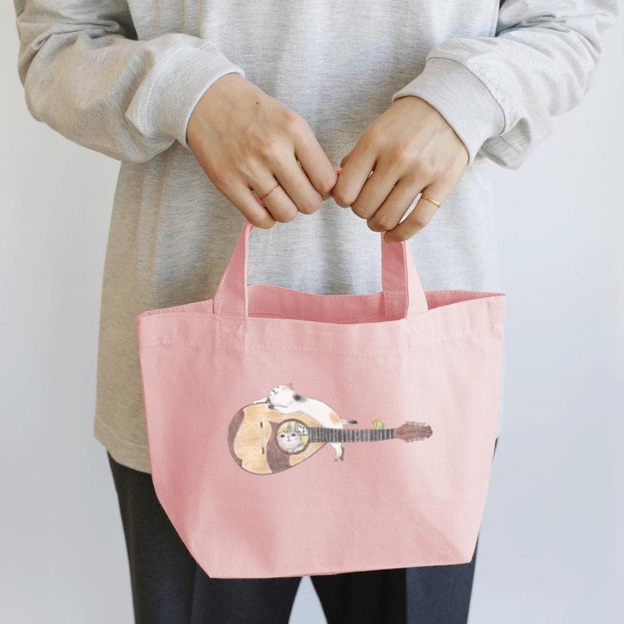 mandolin cat lunch tote