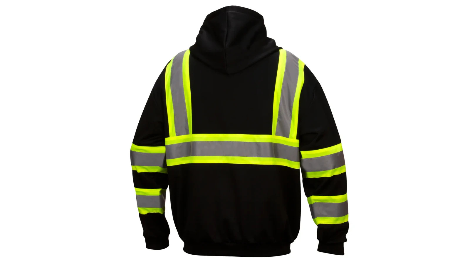 Pyramex Safety RSZH34 Series Enhanced Visibility Black Sweatshirt ANSI Type 0