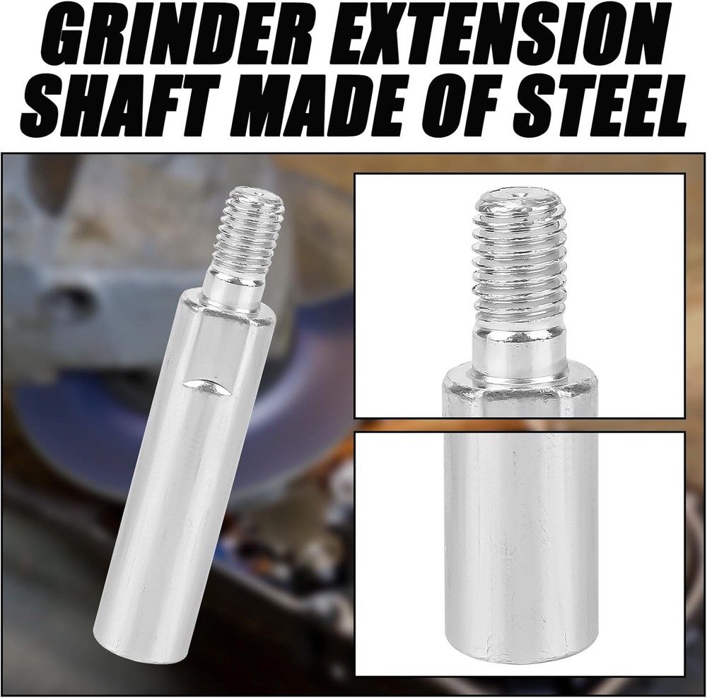 6pcs Threaded Angle Grinder Extension Kit - For Tight Spaces & Smooth Grinding
