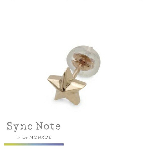 Dr MONROE Sync Note K10 Star Stud Earring (Single, 1pc)