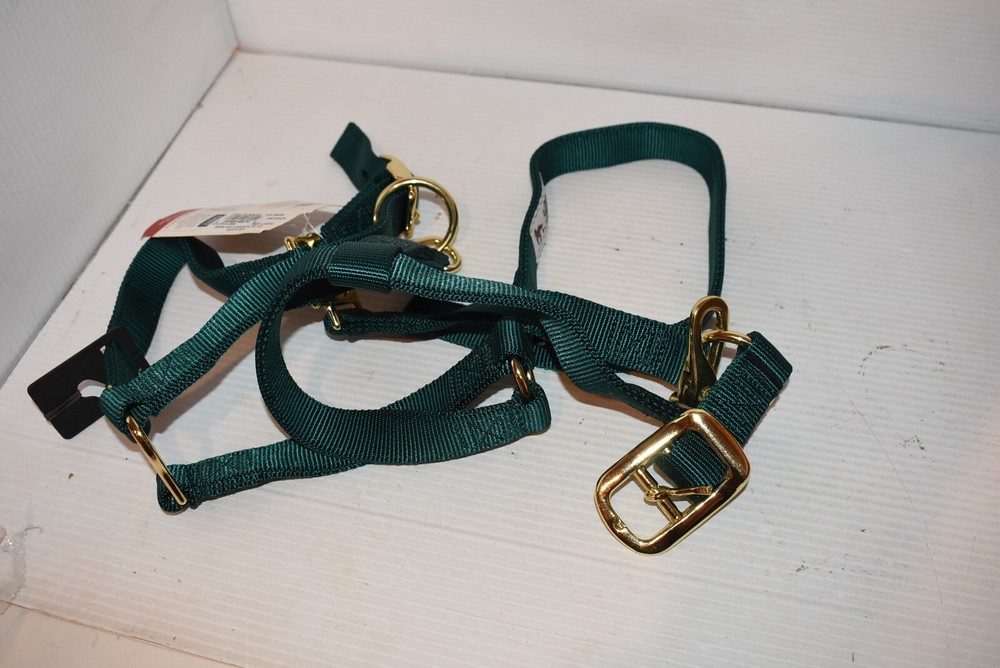 Weaver Basic Adjustable Halter Hunter Green w/ Snap Size Large
