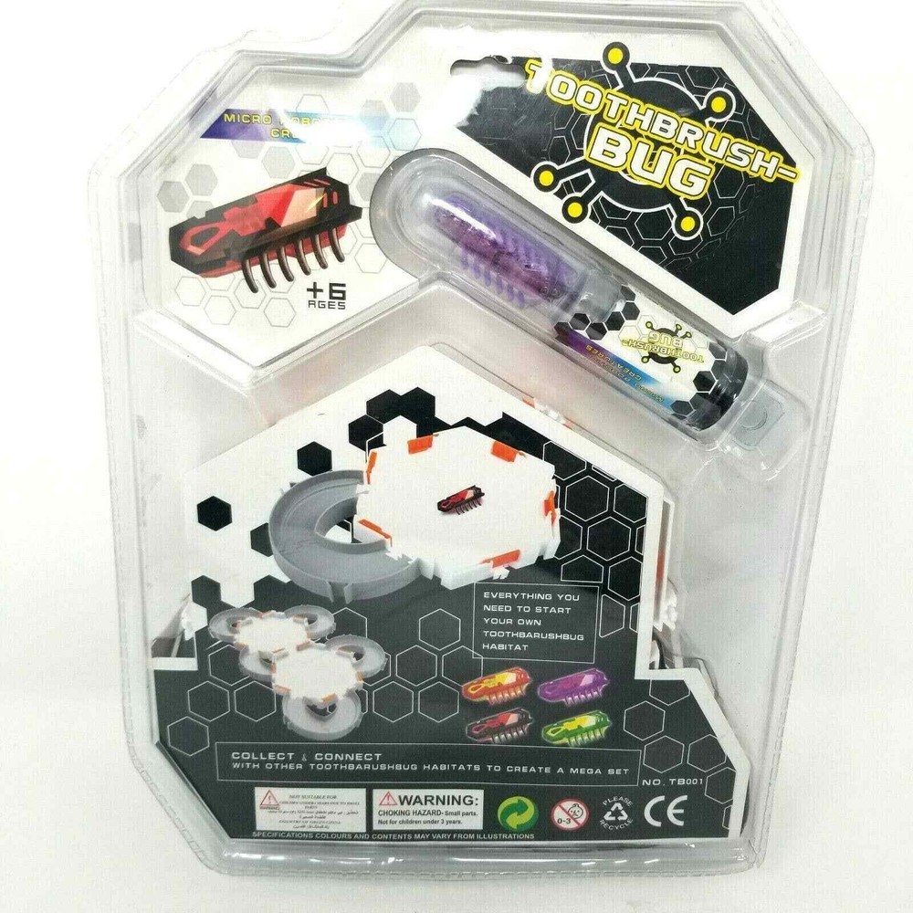 Micro Toothbrush Robot Habitat Starter Set Toy Micro Robot Creature NIP