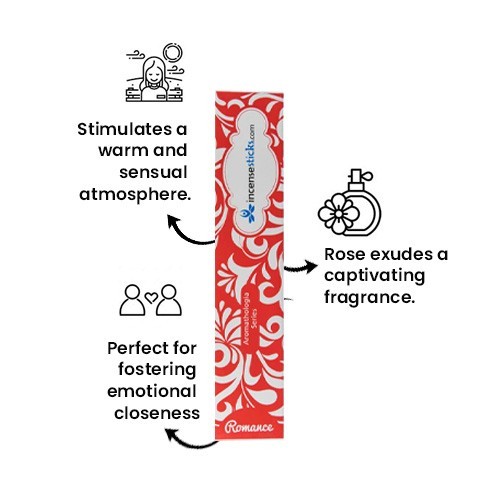 Romance Incense 8" 12 Sticks Pack: 10 Packs