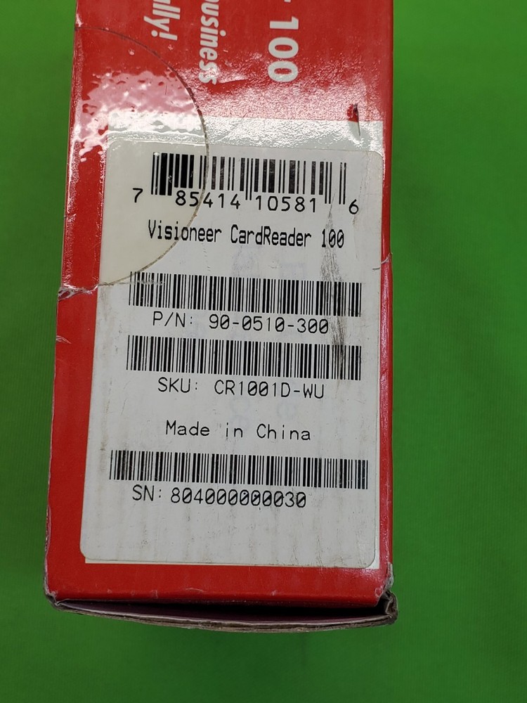 Visioneer Card Reader 100 Scanner - Business Card Reader