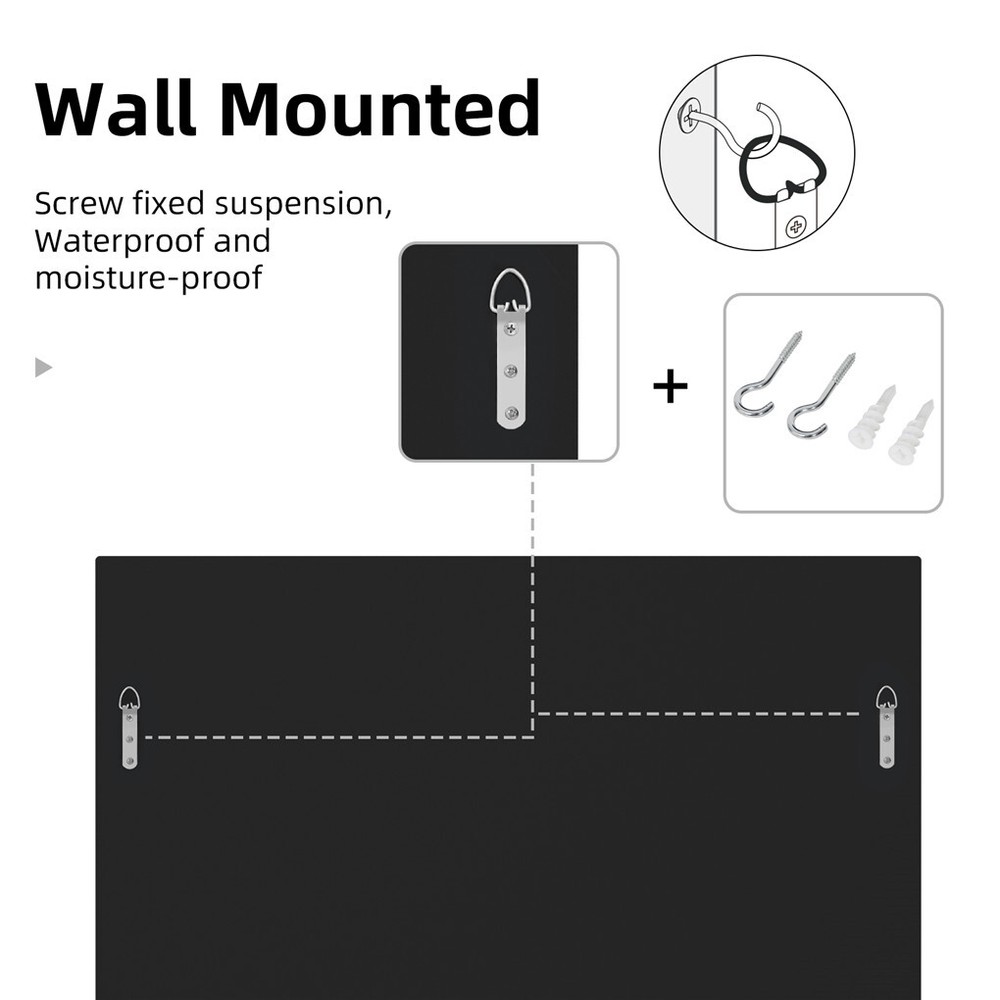 High-grade＆Unique Decorative Accent Mirror Elegant Square Wall Silver HD Mirror