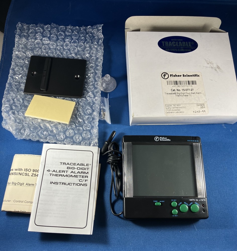 Traceable 4142 Big-Digit 4-Alert Alarm Thermometer