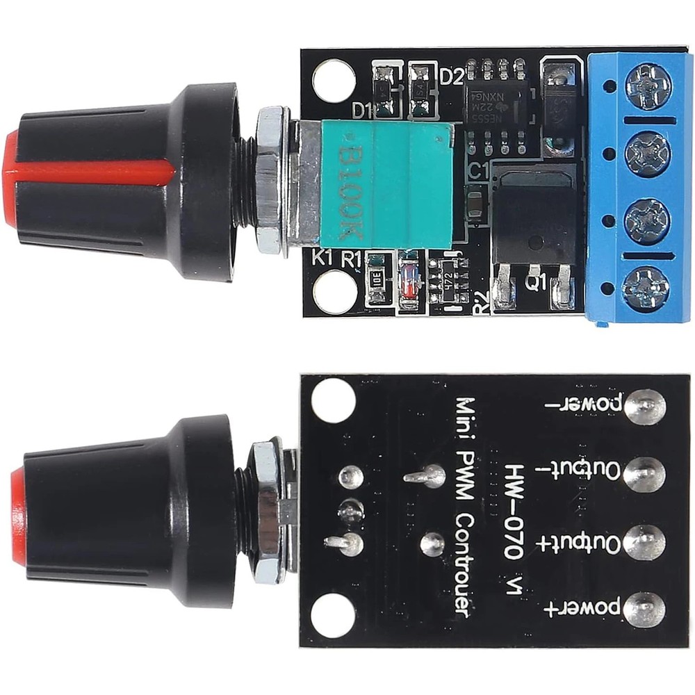 Set of 2 PWM motor controller speed controller speed controller 12V 10A | stepless