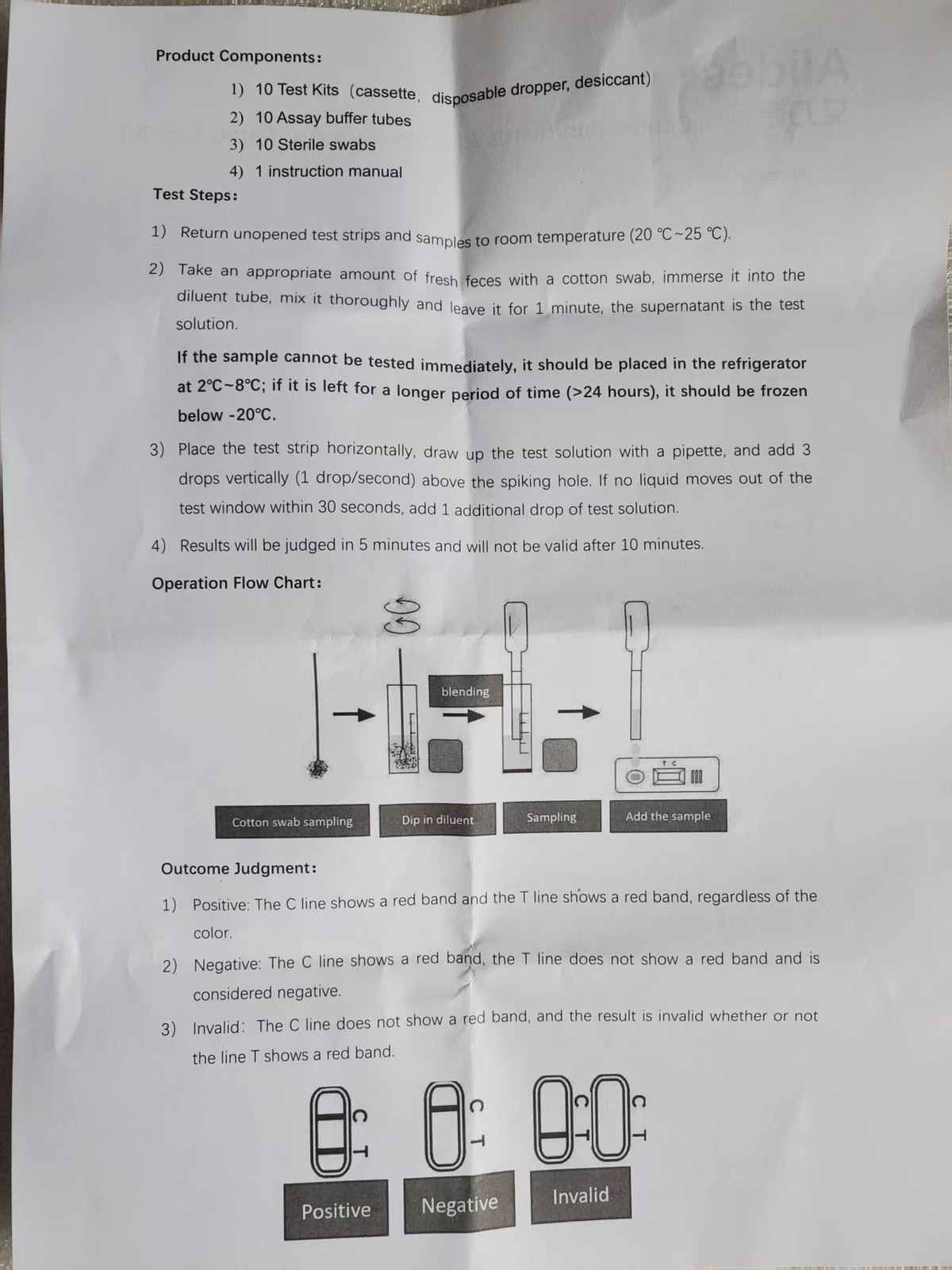10PCS Canine CPV Rapid Test Kit for Dogs Disease Detection at Home