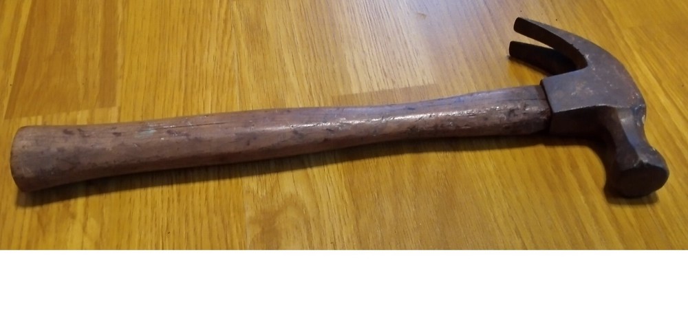 Vintage Plumb Claw Hammer Octagonal Face