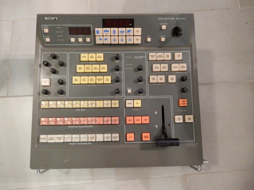 Sony Video Switcher BVS-3100 System Set Editor Master Controller RGB Composite