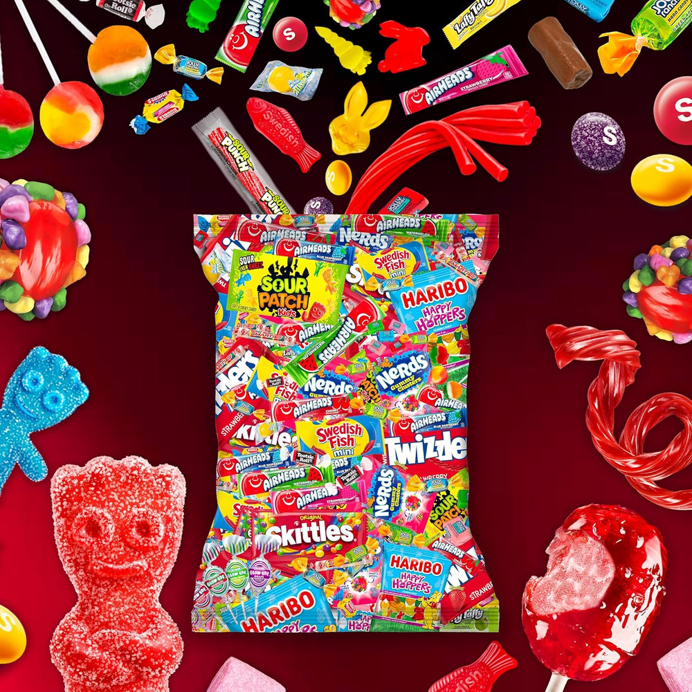 Bulk Candy Variety Pack - 6 Lb Candy - Candy Bulk Individually Wrapped Candy- Ea