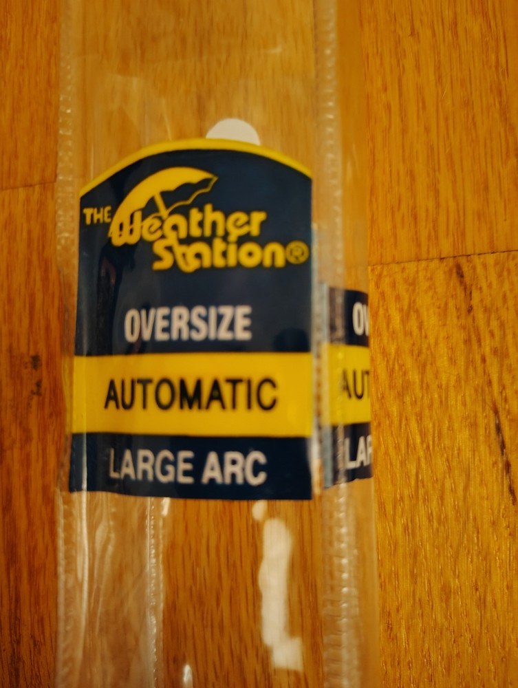 NWT The Weather Station Oversize Automatic Umbrella Red