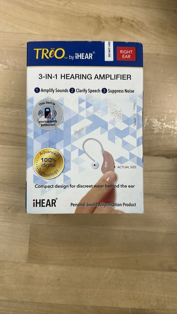 Bundle of 2 iHEAR TRēO (Right Ear) – Invisible Hearing Amplifiers  *UNTESTED*