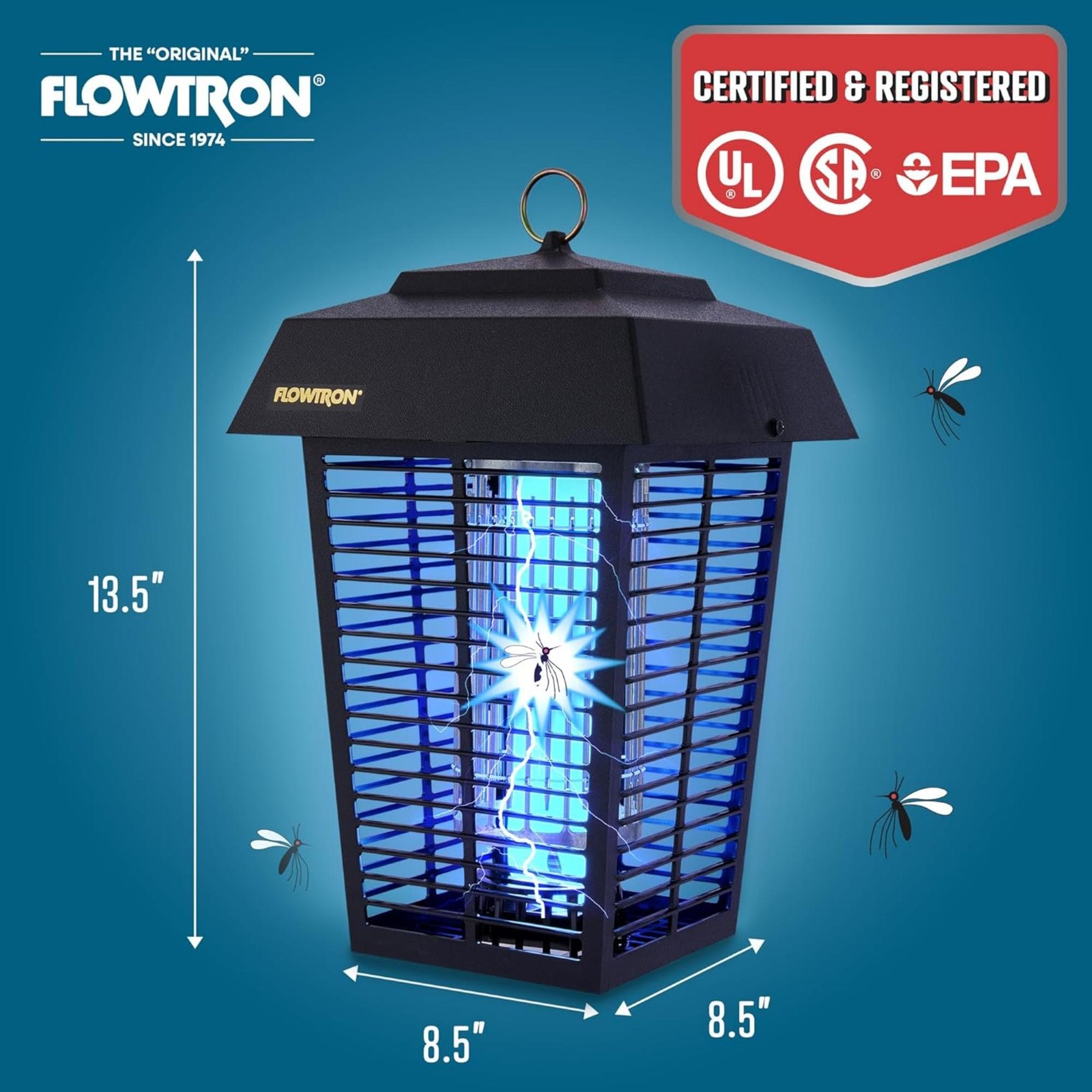 Flowtron Bug Zapper 1 Acre of Coverage w/ 40W Bulb & 5600V Killing Grid