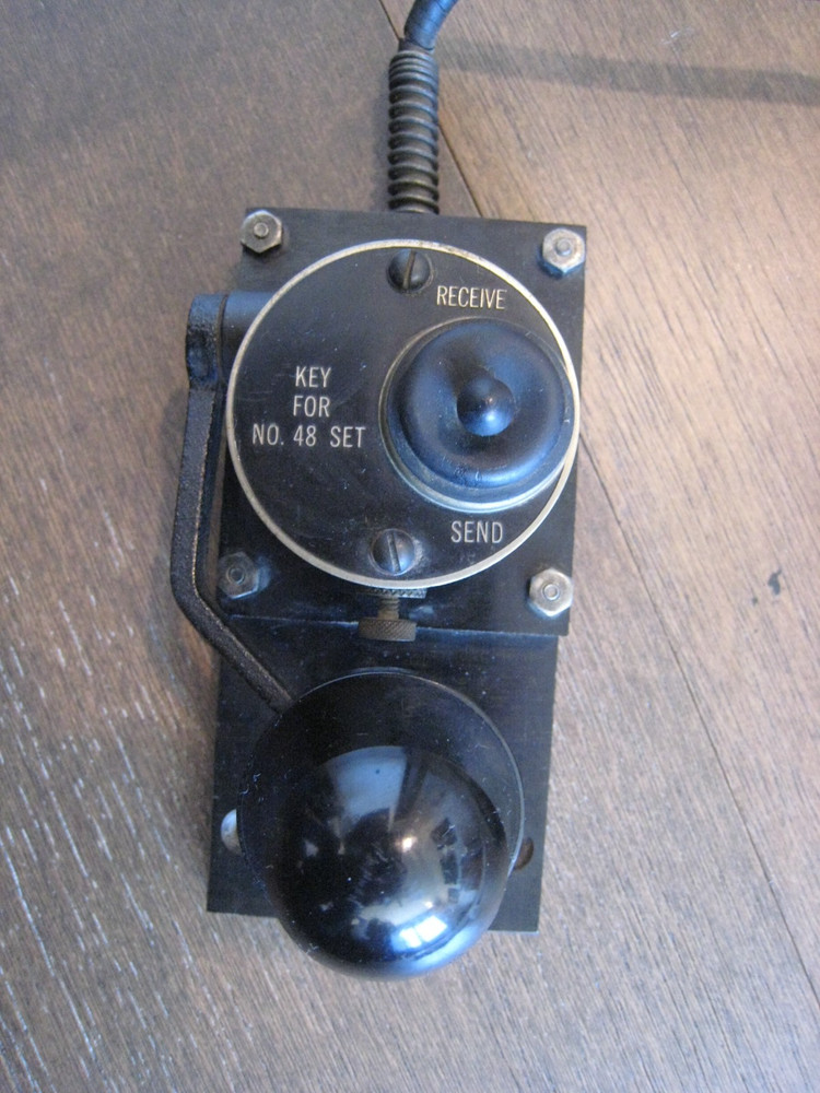 WW2 British No 48 Manpack Radio Transceiver Morse Code Telegraph Key, Flameproof
