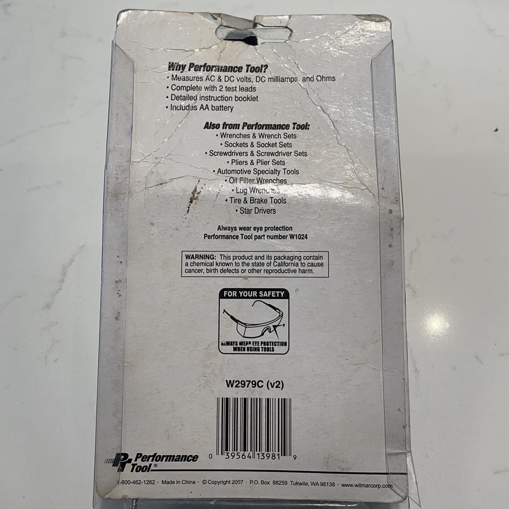 PERFORMANCE TOOL POCKET MULTI TESTER W2979C