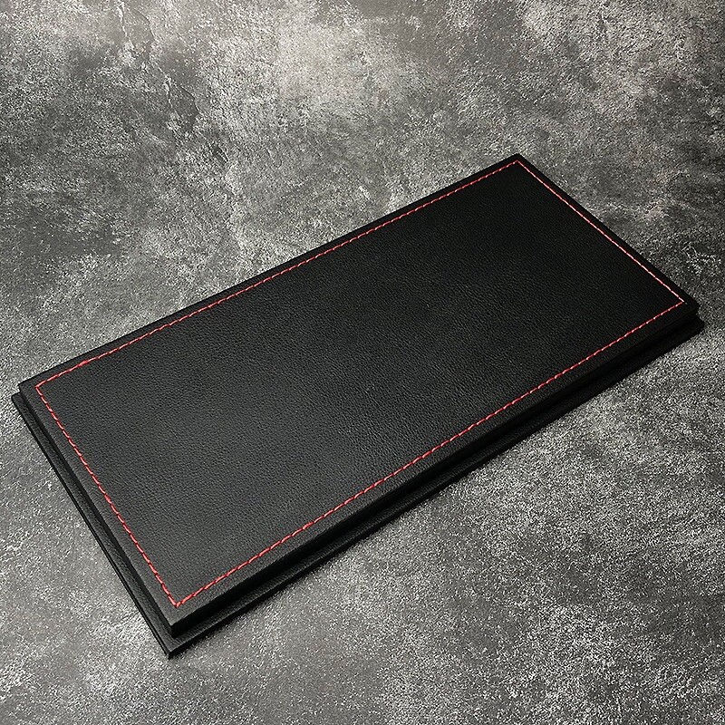 New Acrylic Display case show case With black PU Leather Base For 1/18 Car Model