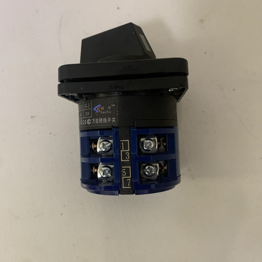 Universal Rotary Cam Changeover Switch 660V 32A 3Position 3Phase Brake Switch