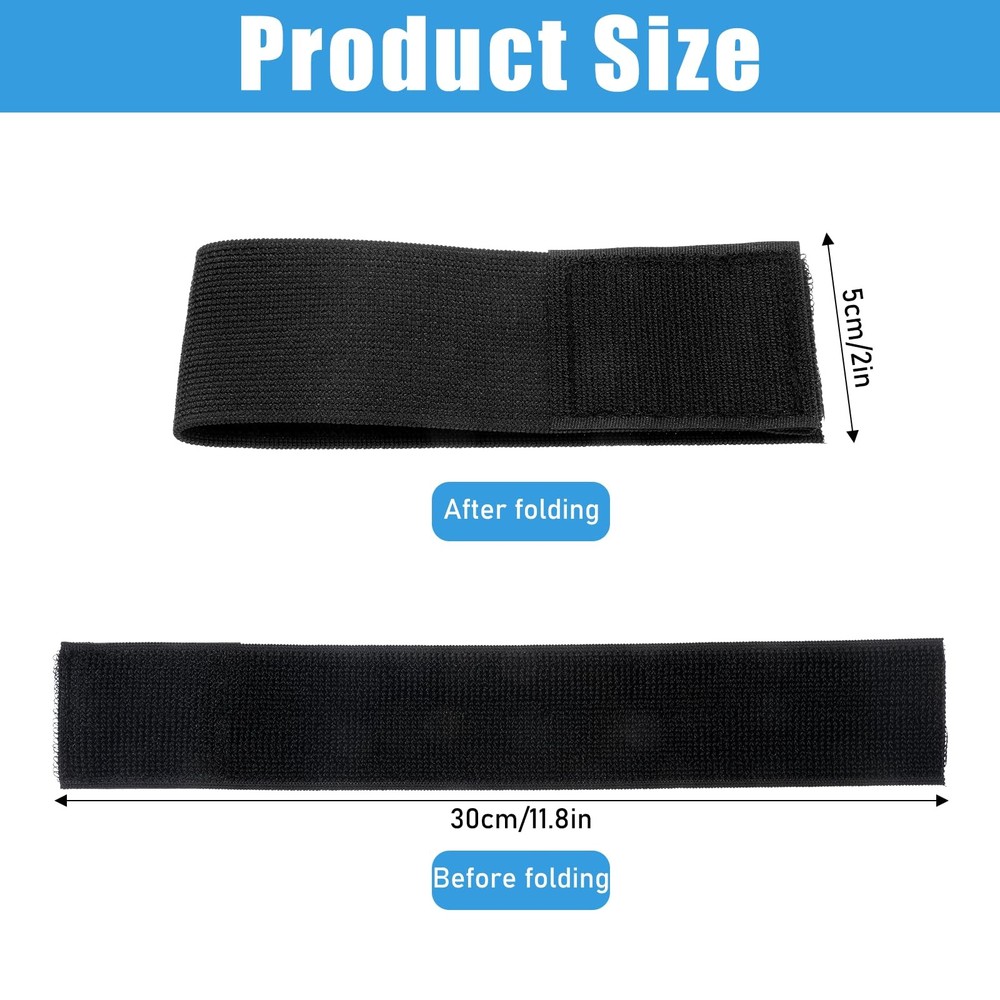 Black Boot Straps, 2 PCS Elastic Polyester Ankle Straps for Cowboy