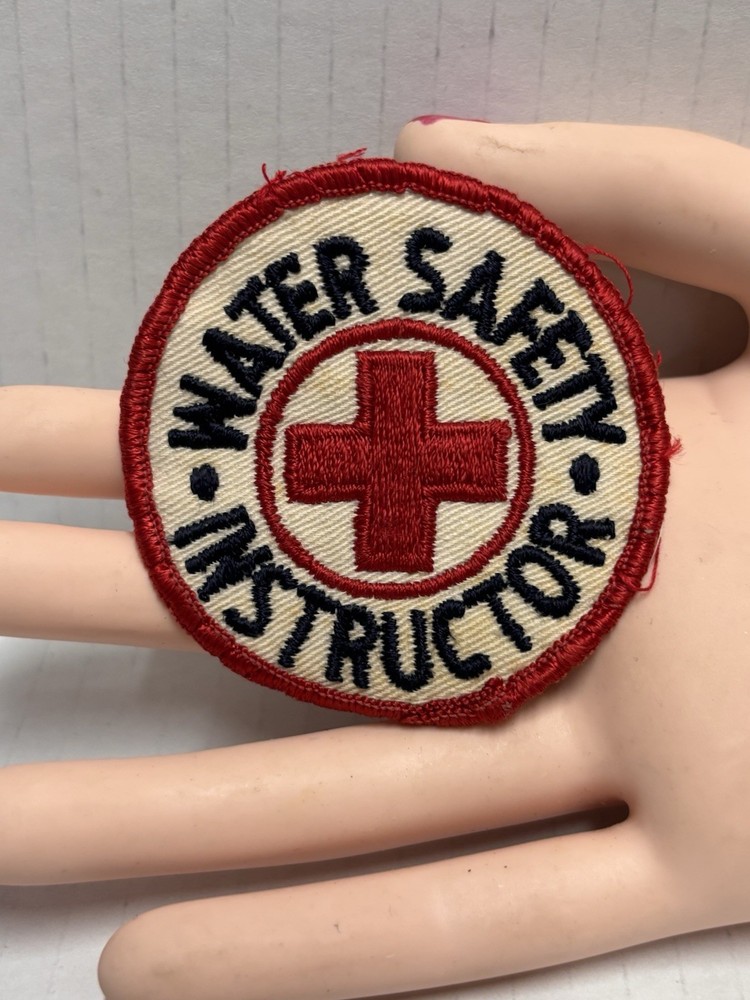 Red Cross Water Safety Instructor Patch 1960s Vintage