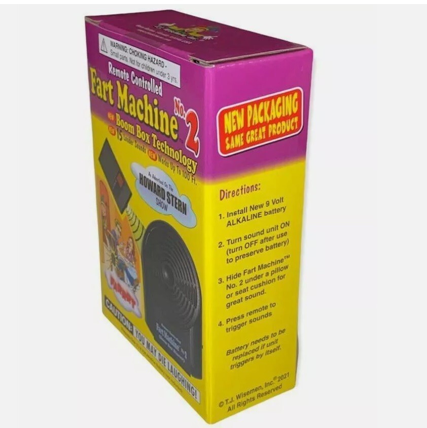 Fart Machine No. 2 Wireless Remote Controlled Newest Improved Model NEW in BOX