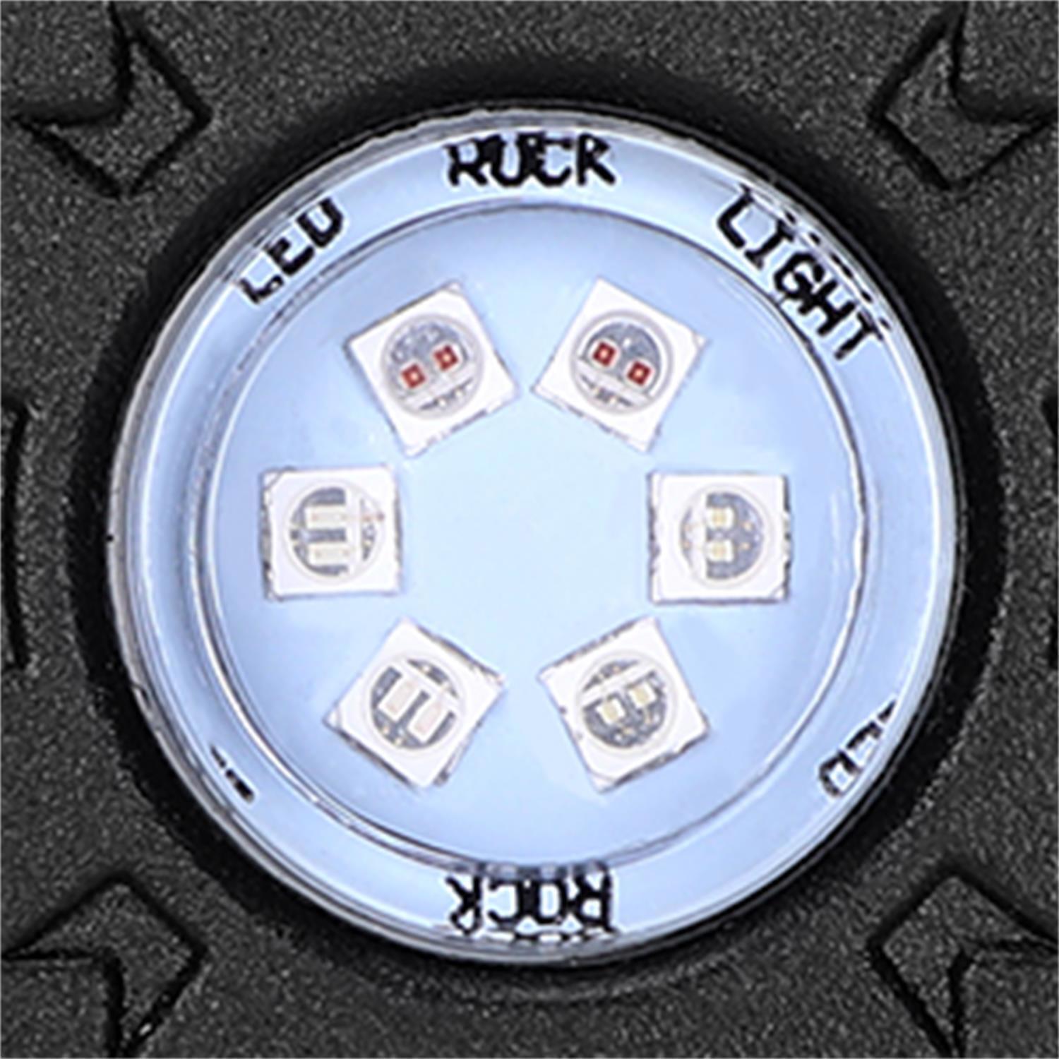 12Pods RGB LED Rock Light Offroad Music Wireless Bluetooth Underglow Neon Lights