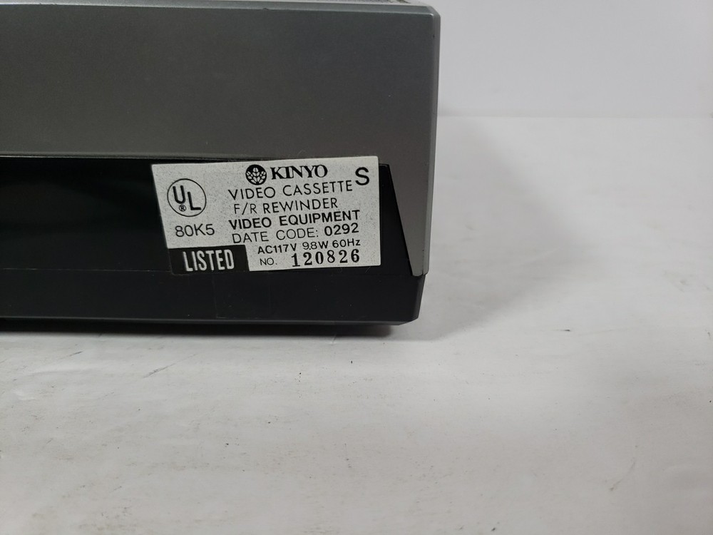 VTG Kinyo UV-512 80K5 Soft Eject VHS Rewinder & Fast Forward Unit Tested Working