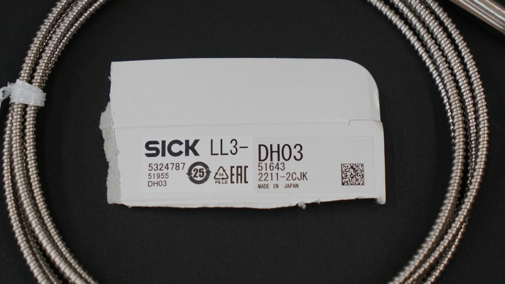 SICK LL3-DH03 Fiber Optic Sensor 5324787, 2m Length