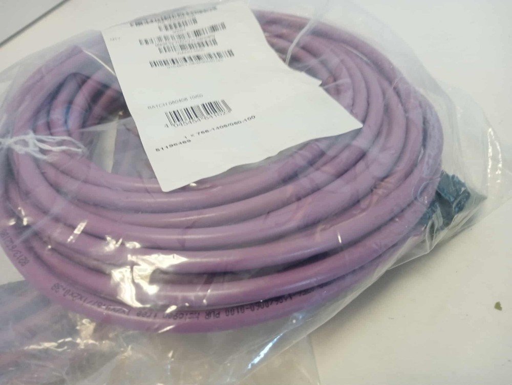 WAGO 756-1406-60-100 CANopen/DeviceNet cable; M12A socket; angled 5-pole Length