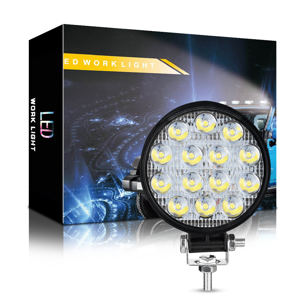 Fit for LED Forklift Front Light 12V Loader Headlight Excavator 4'' Work Light
