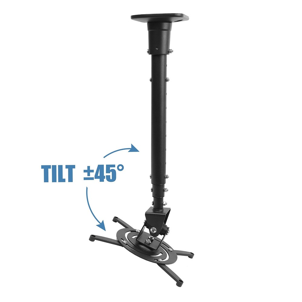 Full Motion Universal Ceiling Projector Mount Bracket with Adjustable Height