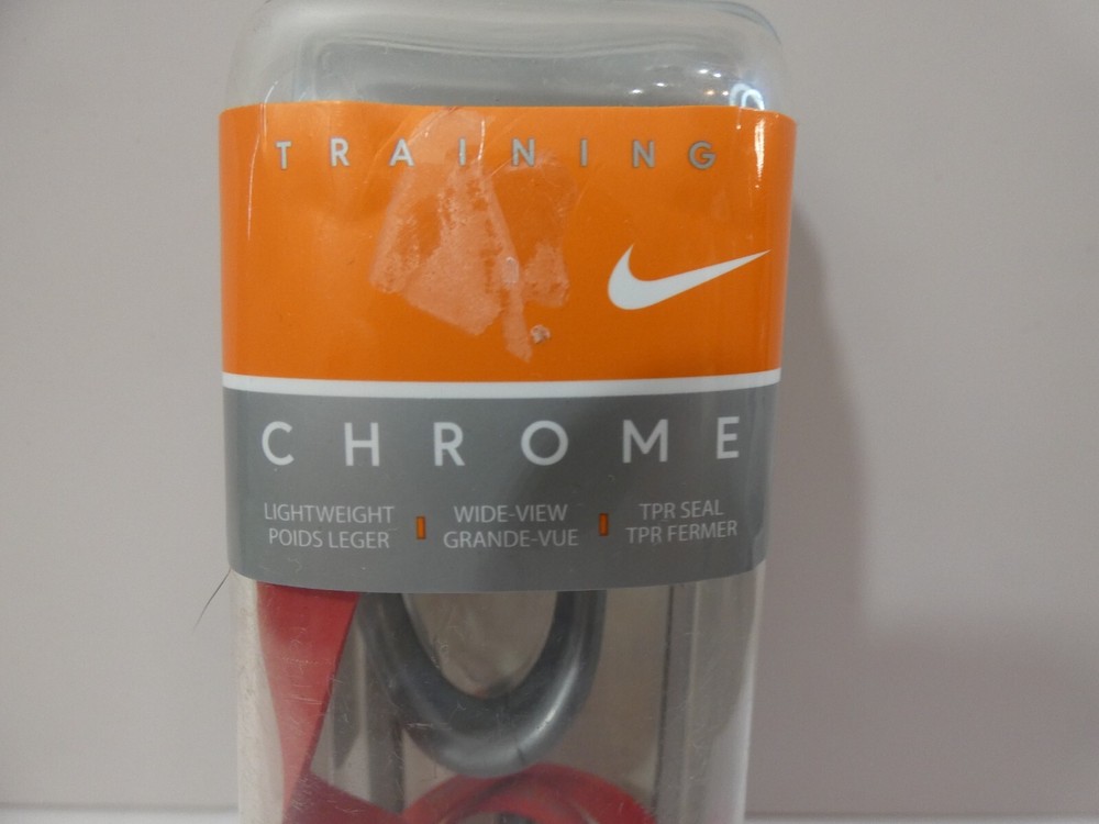 Nike Training Chrome Red Swimming Goggles Adjustable 2007
