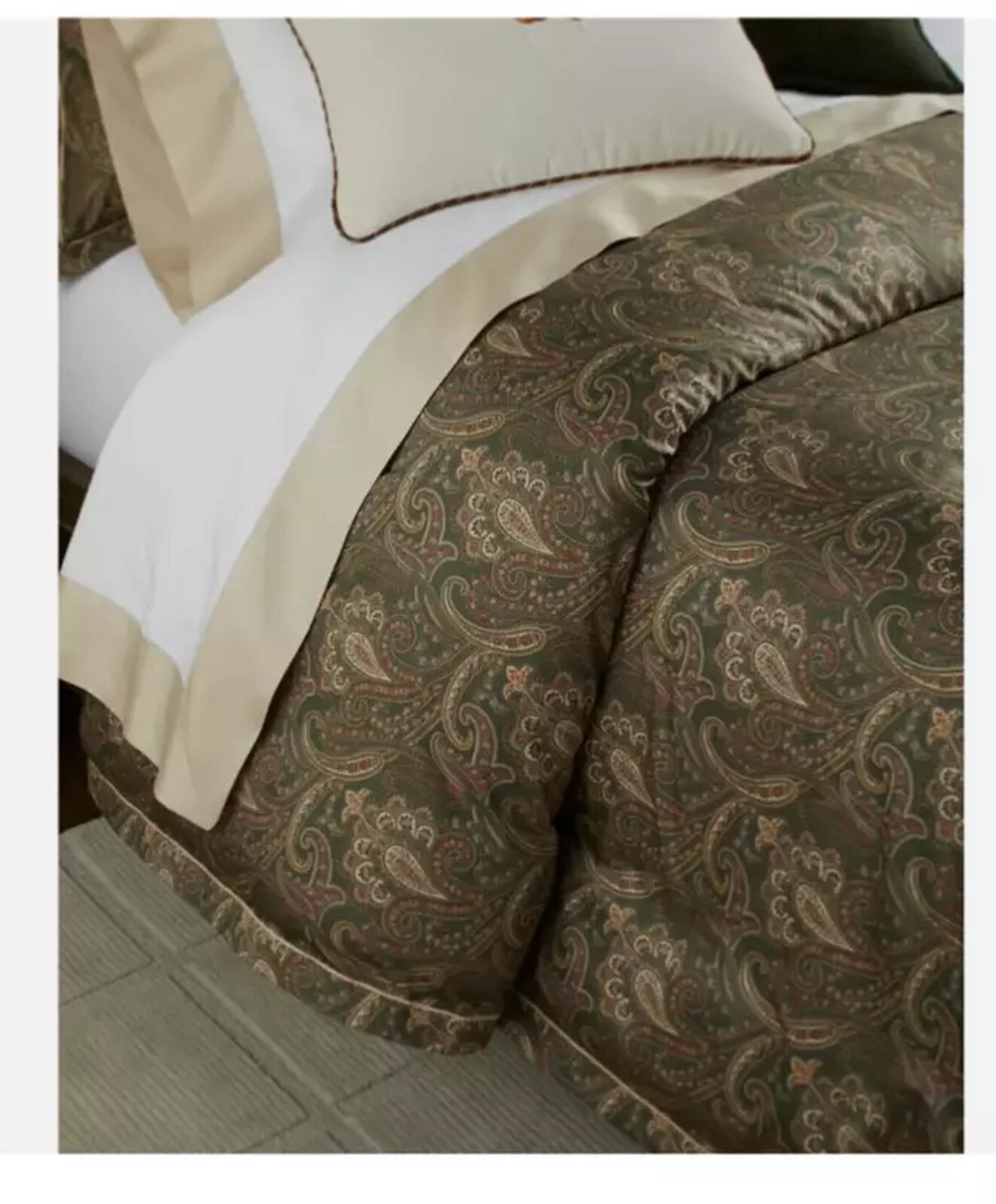 RALPH LAUREN FULL/QUEEN DUVET COVER HERITAGE PAISLEY SAGE MULTI  ***NEW***  B881