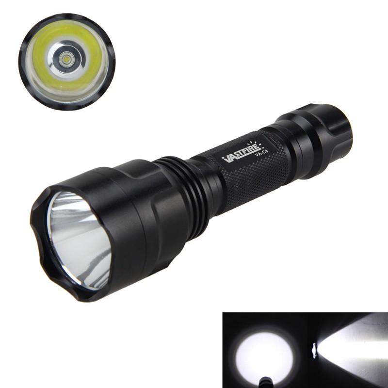 Hunting LED Flashlight Optics Torch Offset 20mm Rail Mount Rechargeable Light
