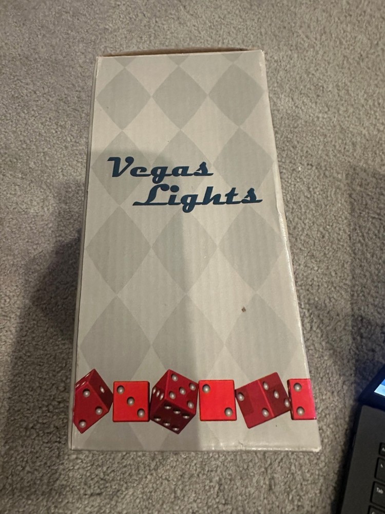 Vegas Lights Graphic Shadow Box