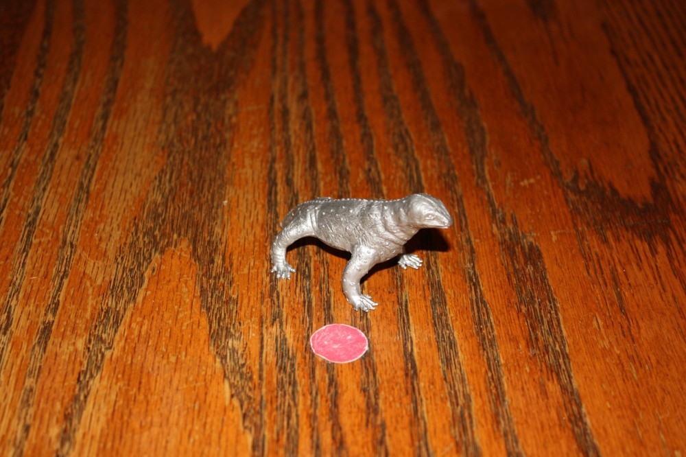 Vintage MPC Silver Moschops Dinosaur - Marx