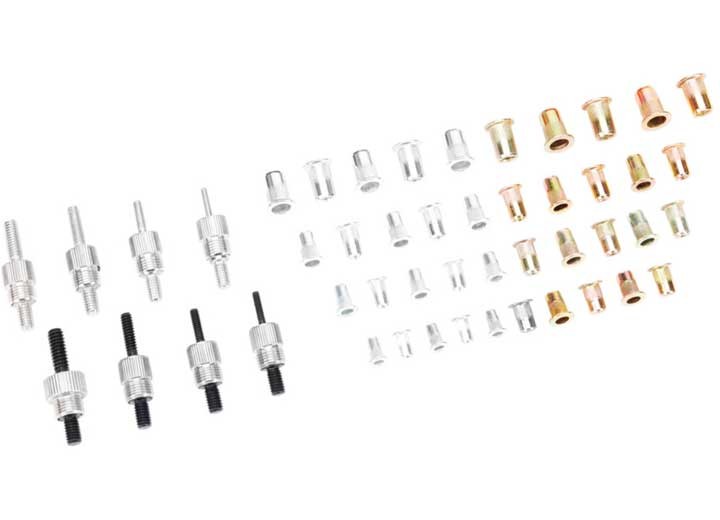 Performance Tool W2003 49pc SAE/Metric Threaded Insert Rivet Kit