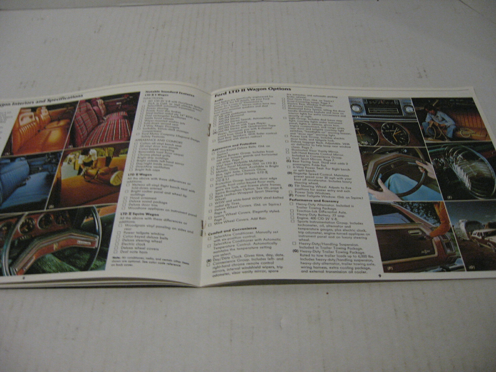 1977 Ford Station Wagons Pinto LTD II Club Car Dealer Sales Brochure Catalog