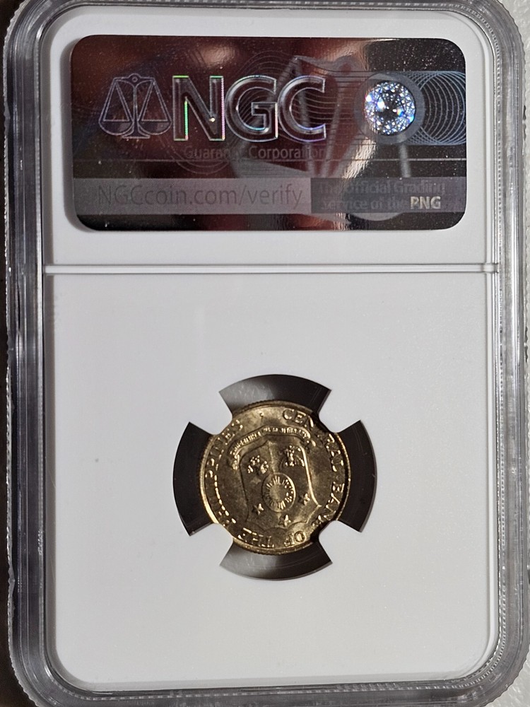 Philippines 10 Centavos 1962 NGC MS 65