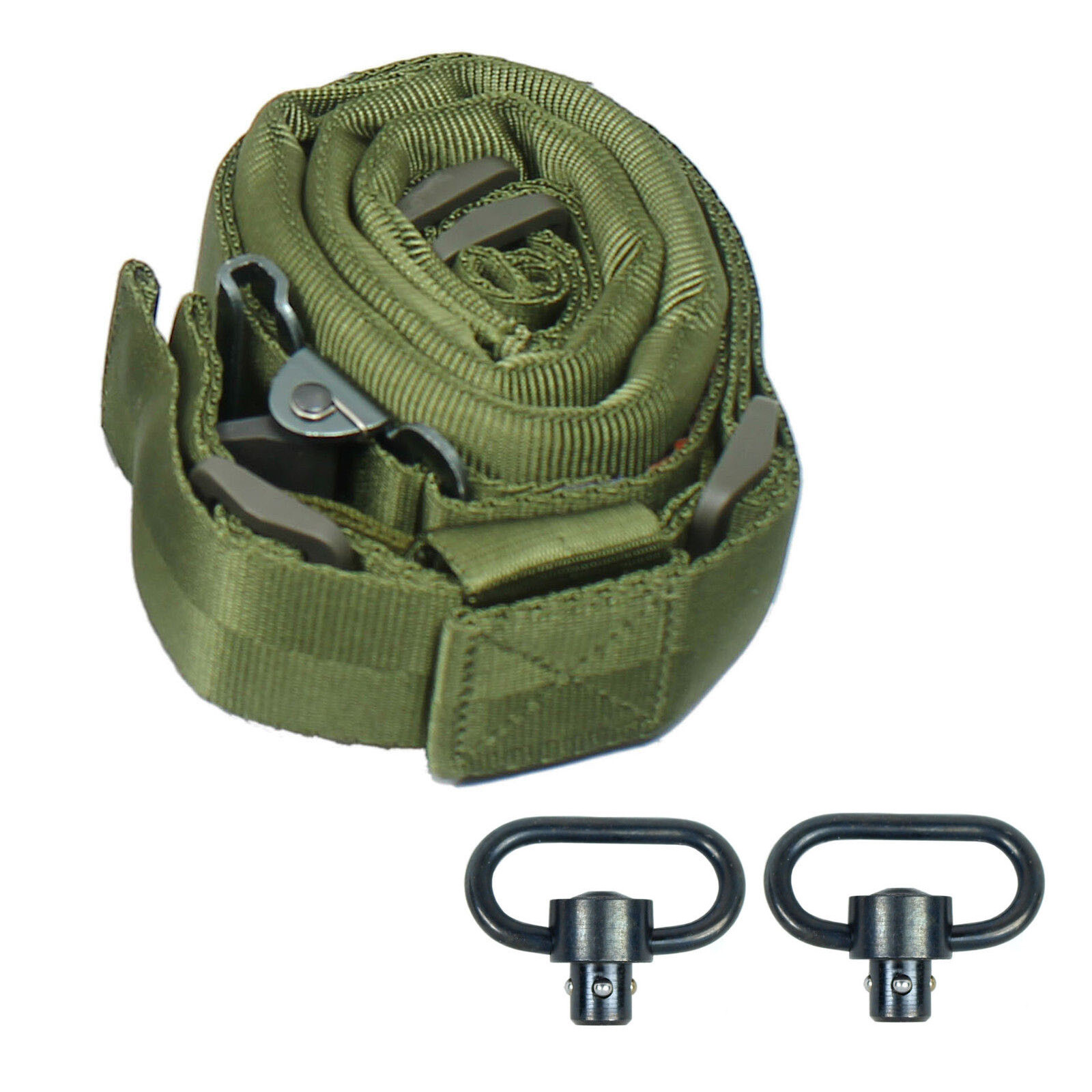 West Lake Wide Padded Quick Adjust QD 2 point Rifle Sling with Push-on QD Swivel