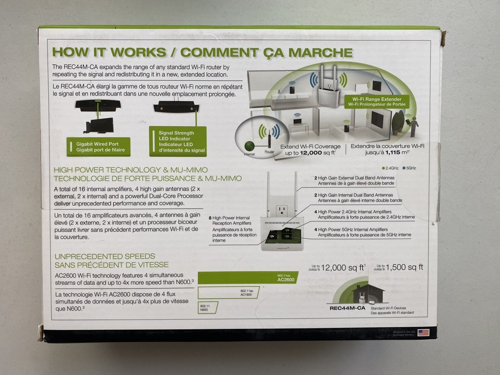 High Power Plug-In AC2600 WiFi Range Extender