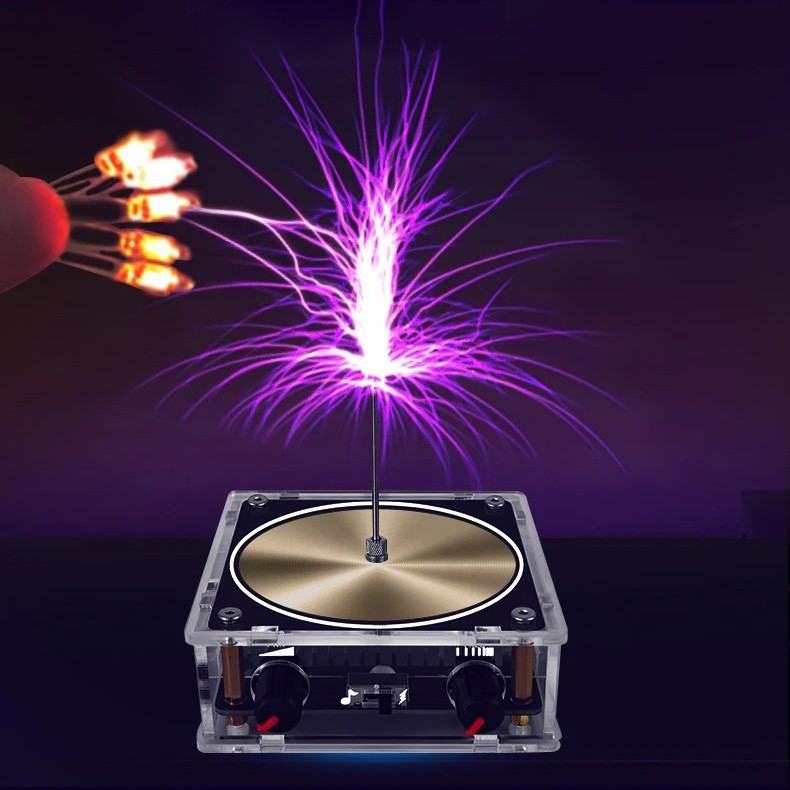 Mini Tesla Coil Musical Tesla Coil Built-In Bluetooth For Artificial Lightning
