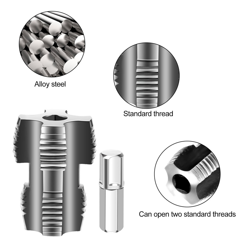 Integrated Internal & External Pipe Threading Tool PVC Pipe Thread Cutting Tool