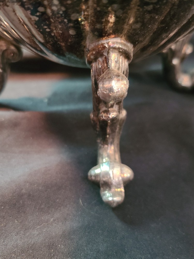 Vintage Silver Plate Silverplate Hinged Lidded Coffee/Tea Pot