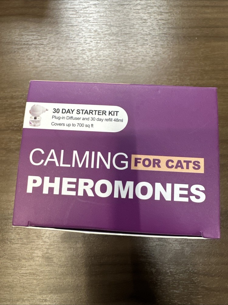 Cat Calming Pheromone Diffuser Kit – 60 Day Supply – 2 Diffusers + 2 Refills