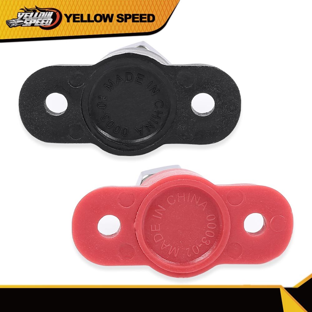 Red & Black Junction Block Power Post Set Insulated Terminal Stud 3/8"