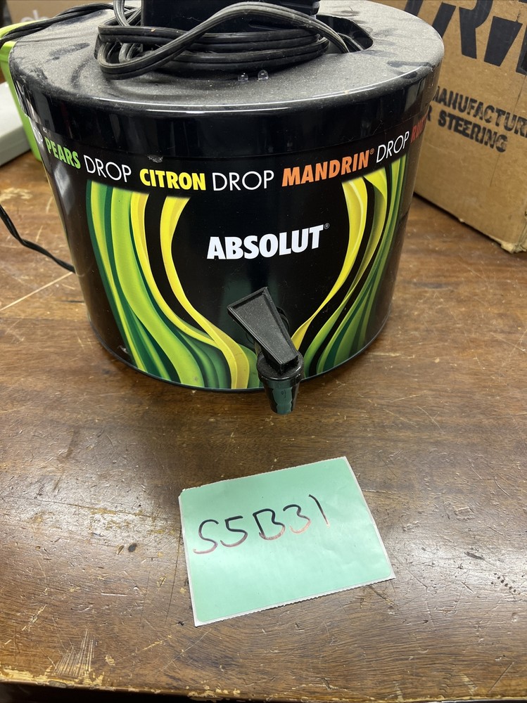 absolut vodka chiller dispenser drop pear citron