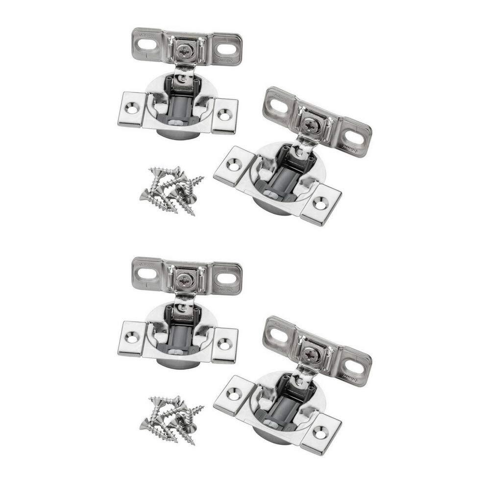 4 Compact Soft-Close Bluemotion Hinges Variable 1-3/8" Overlay Cabinet